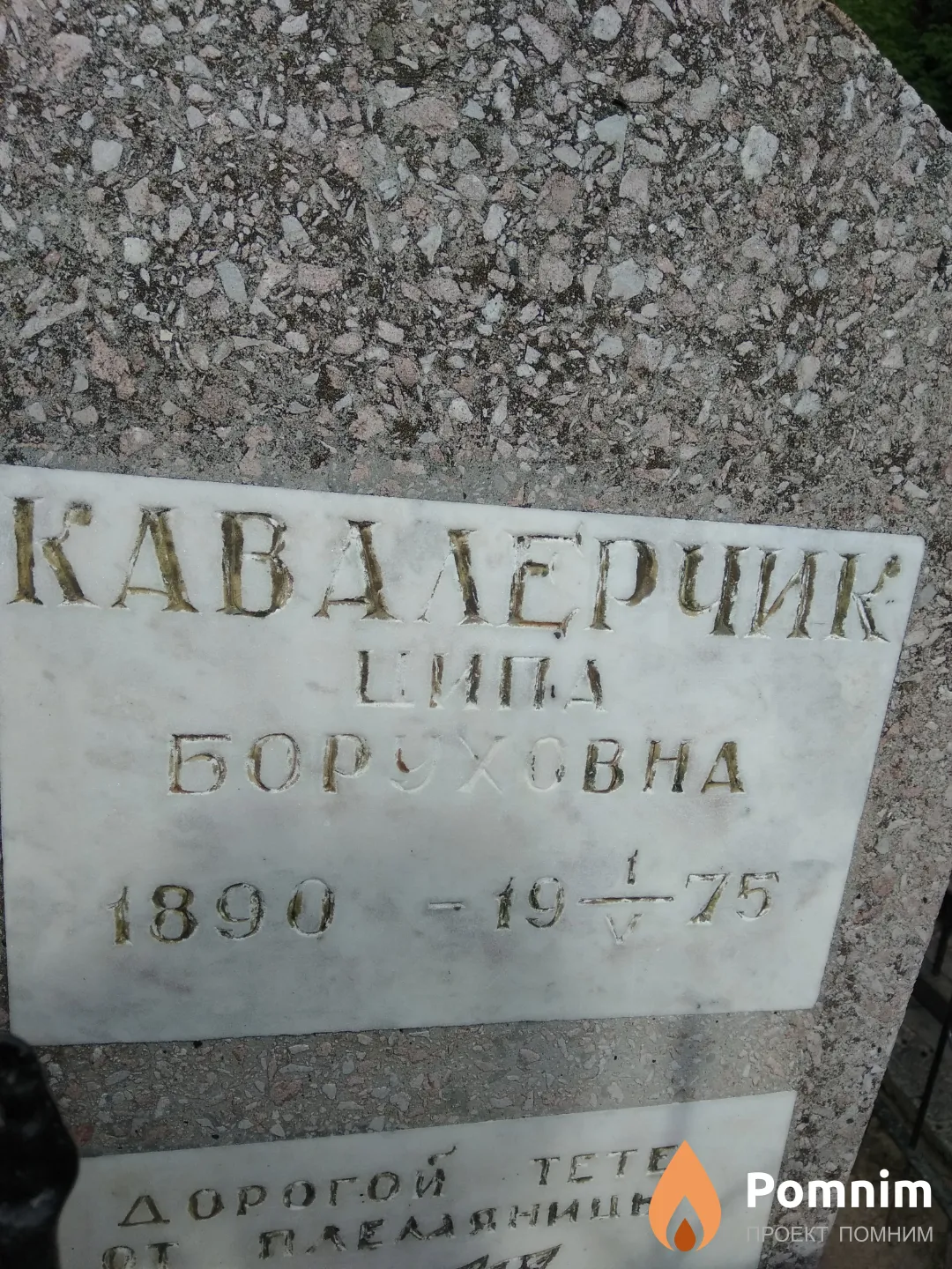 Кавалерчик Ципа Боруховна
