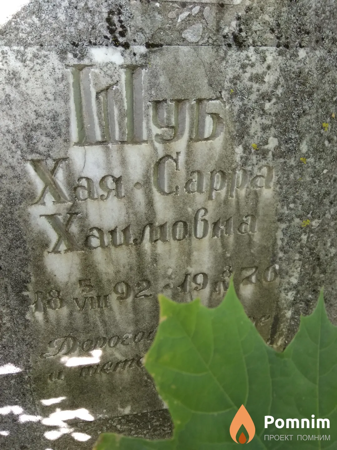Шуб Хая Хаимовна