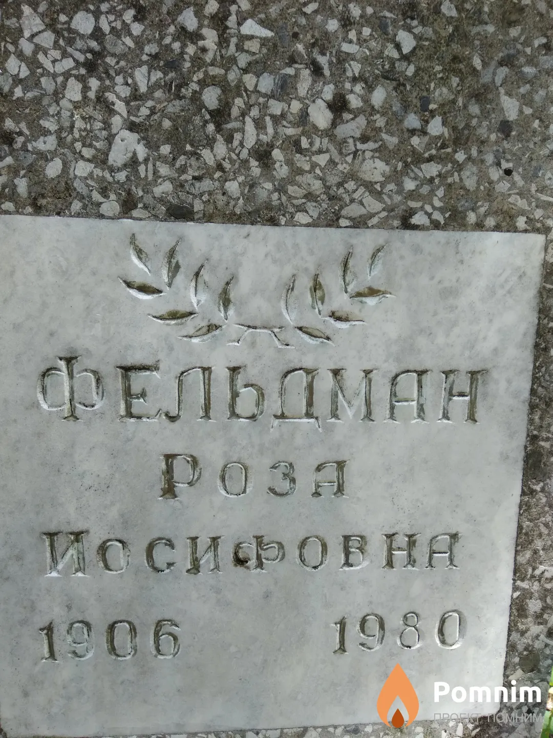 Фельдман Po3a Иосифовна