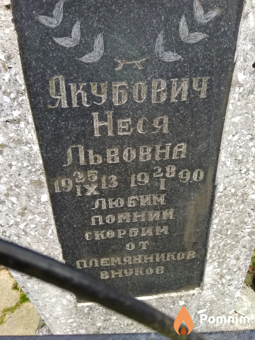 Якубович Неся Львовна
