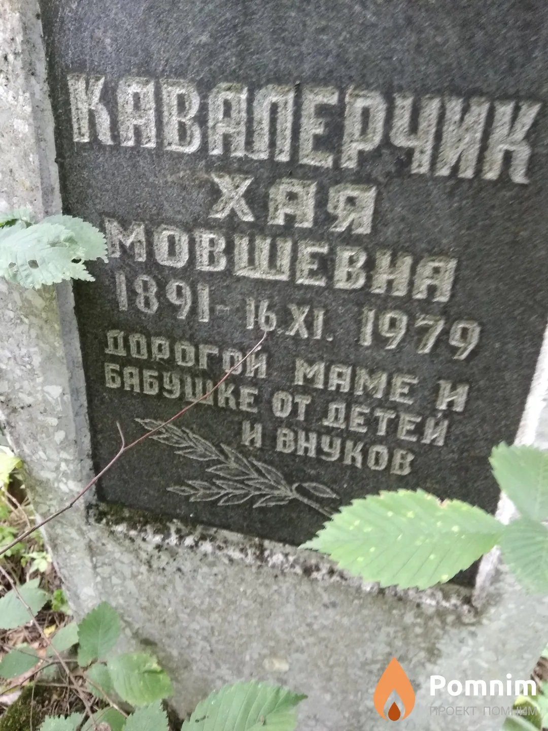 Кавалерчик Хая Мовшевна