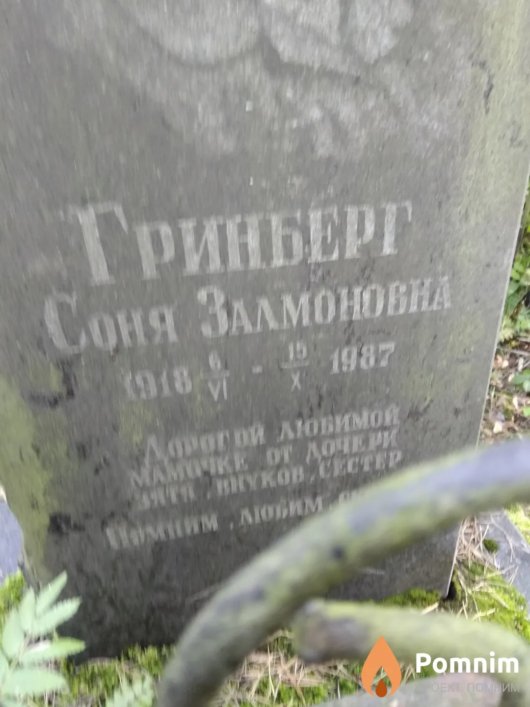Гринберг Соня Залмоновна