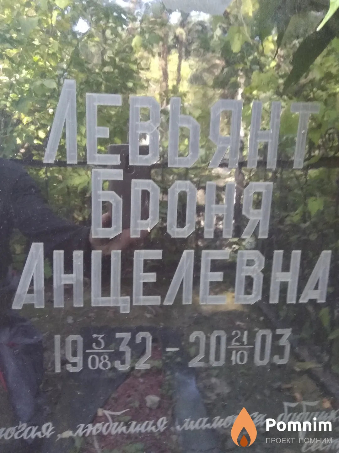 Левьянт Броня Анцелевна