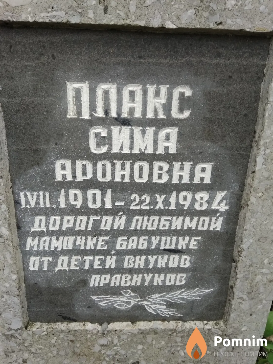 Плакс Сима Ароновна