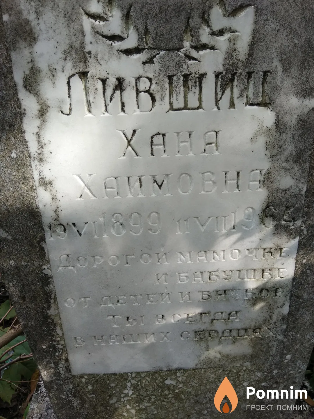 Лившиц Хана Хаимовна