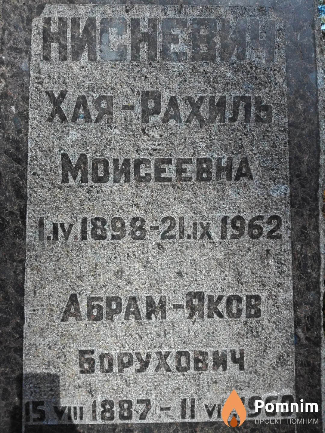 Нисневич Хая—Рахиль Моисеевна