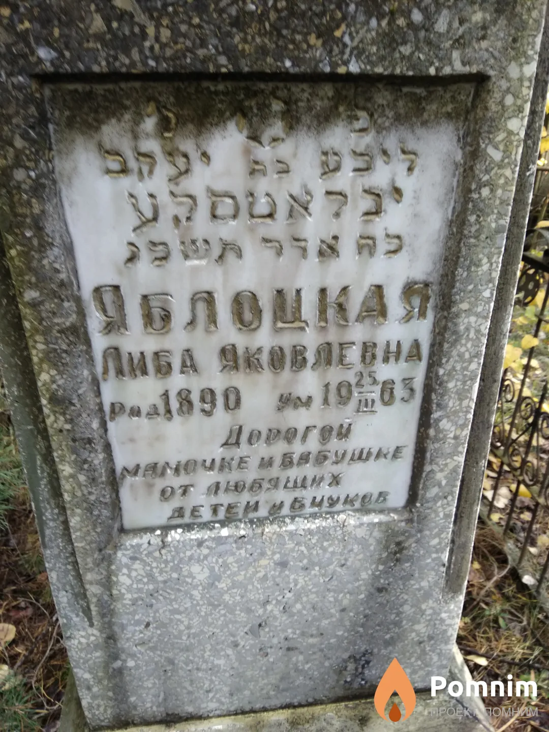 Яблоцкая Либа Яковлевна