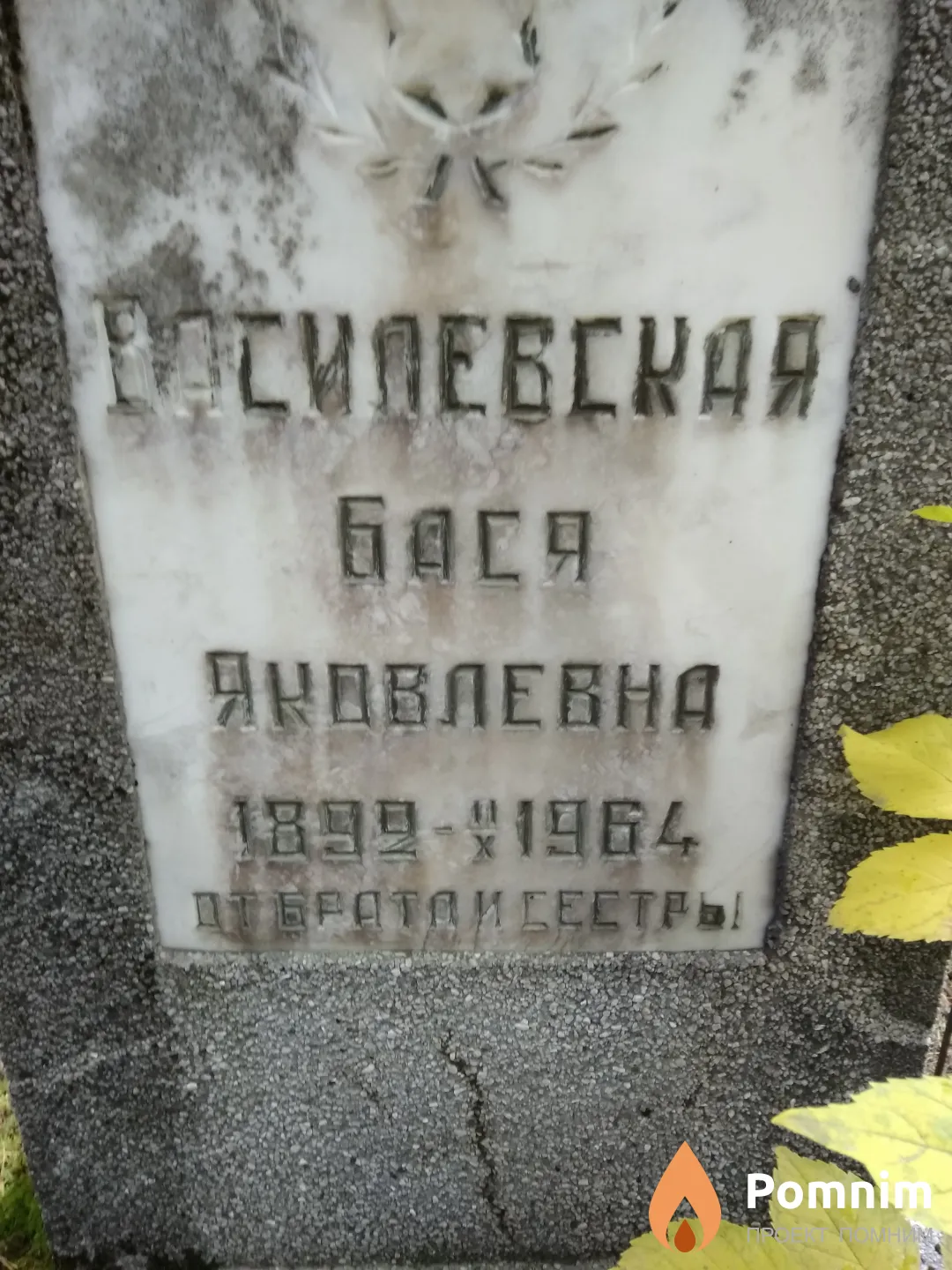 Василевская Бася Яковлевна