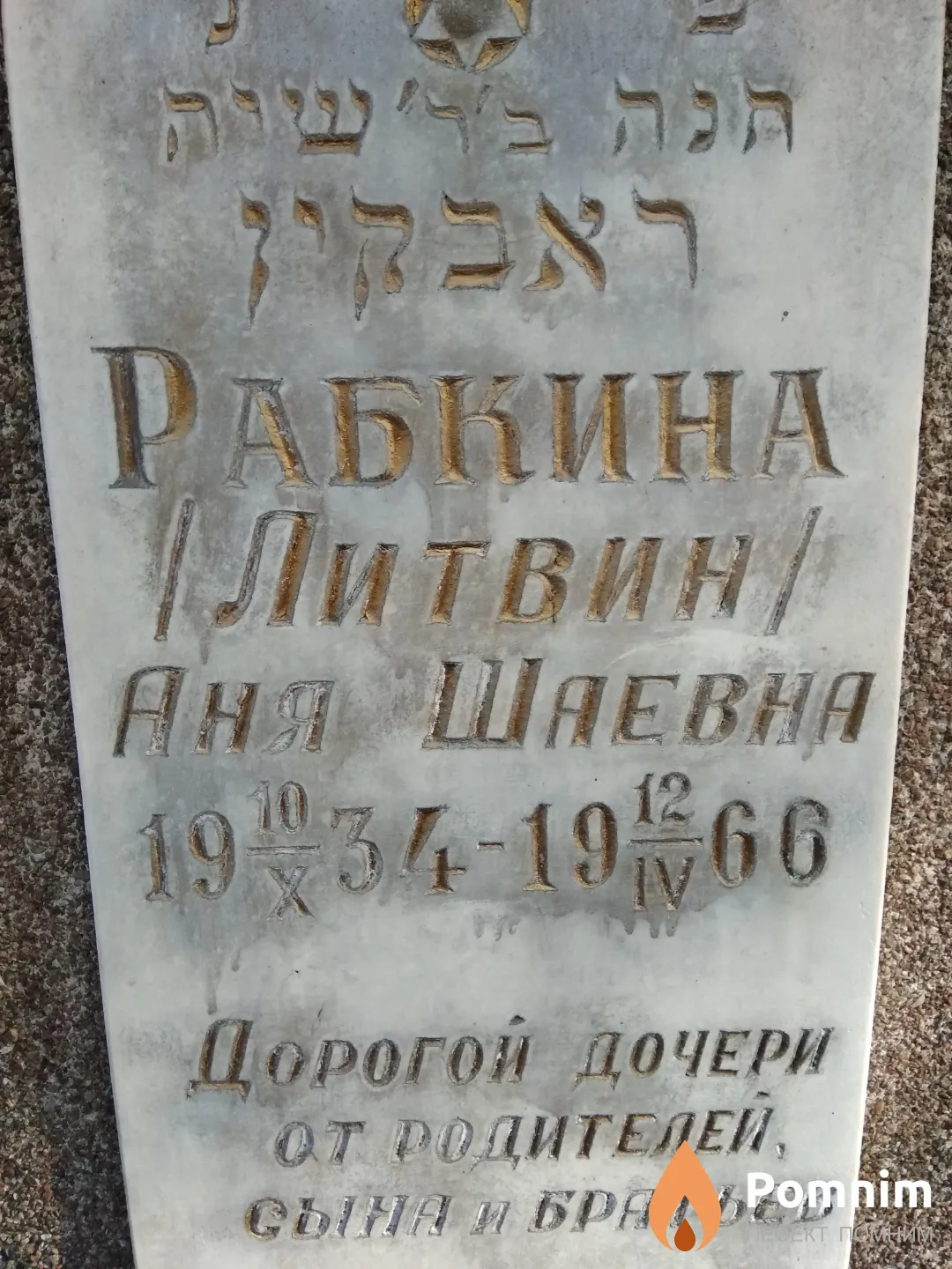 Рабкина/Литвин/ Аня Шаевна