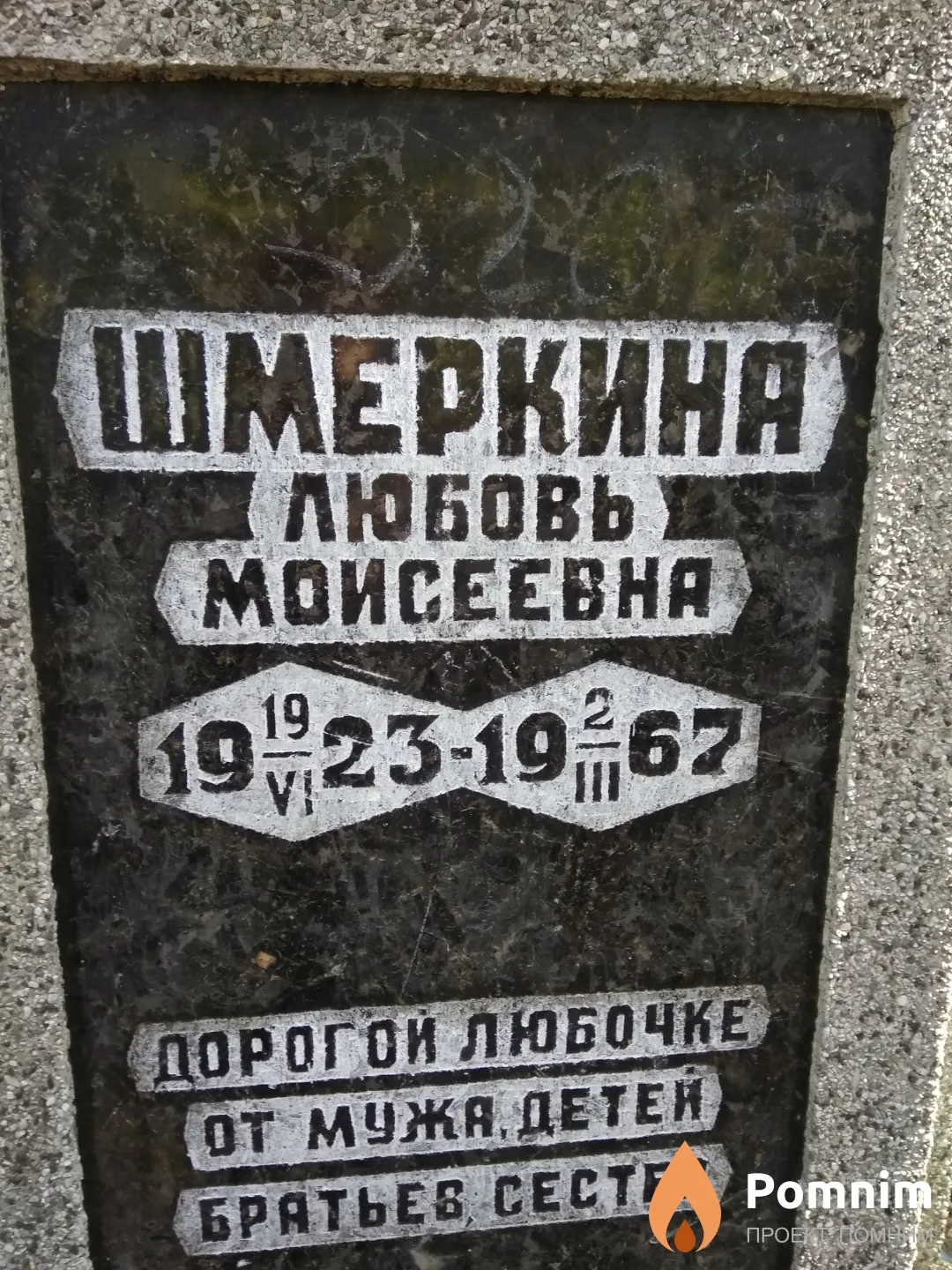 Шмеркина Любовь Моисеевна