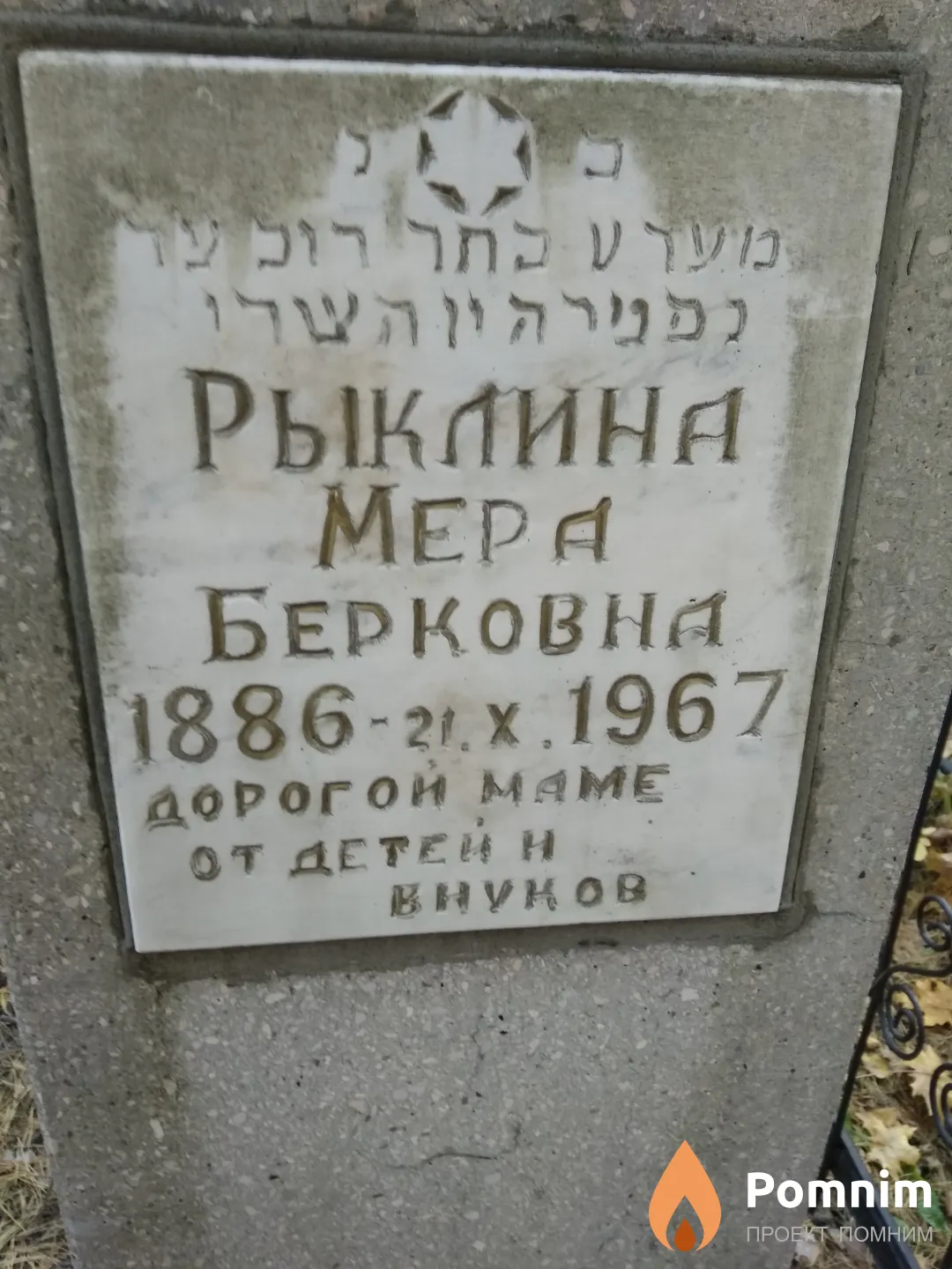 Рыклина Мера Берковна