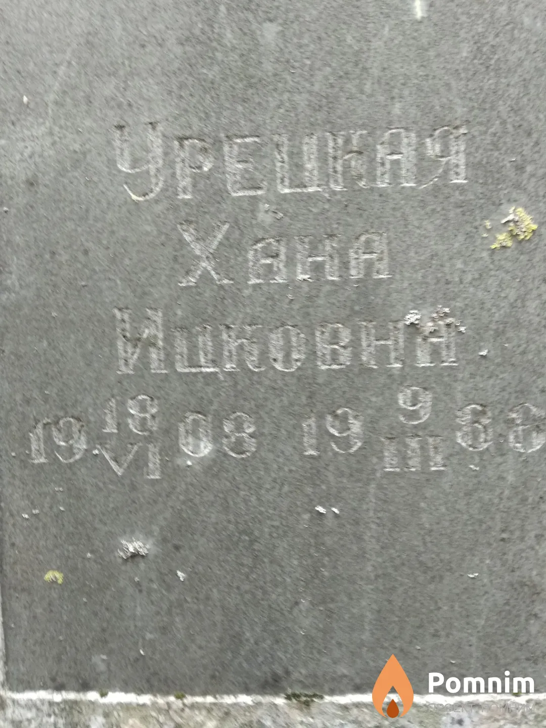 Урецкая Хана Ицковна
