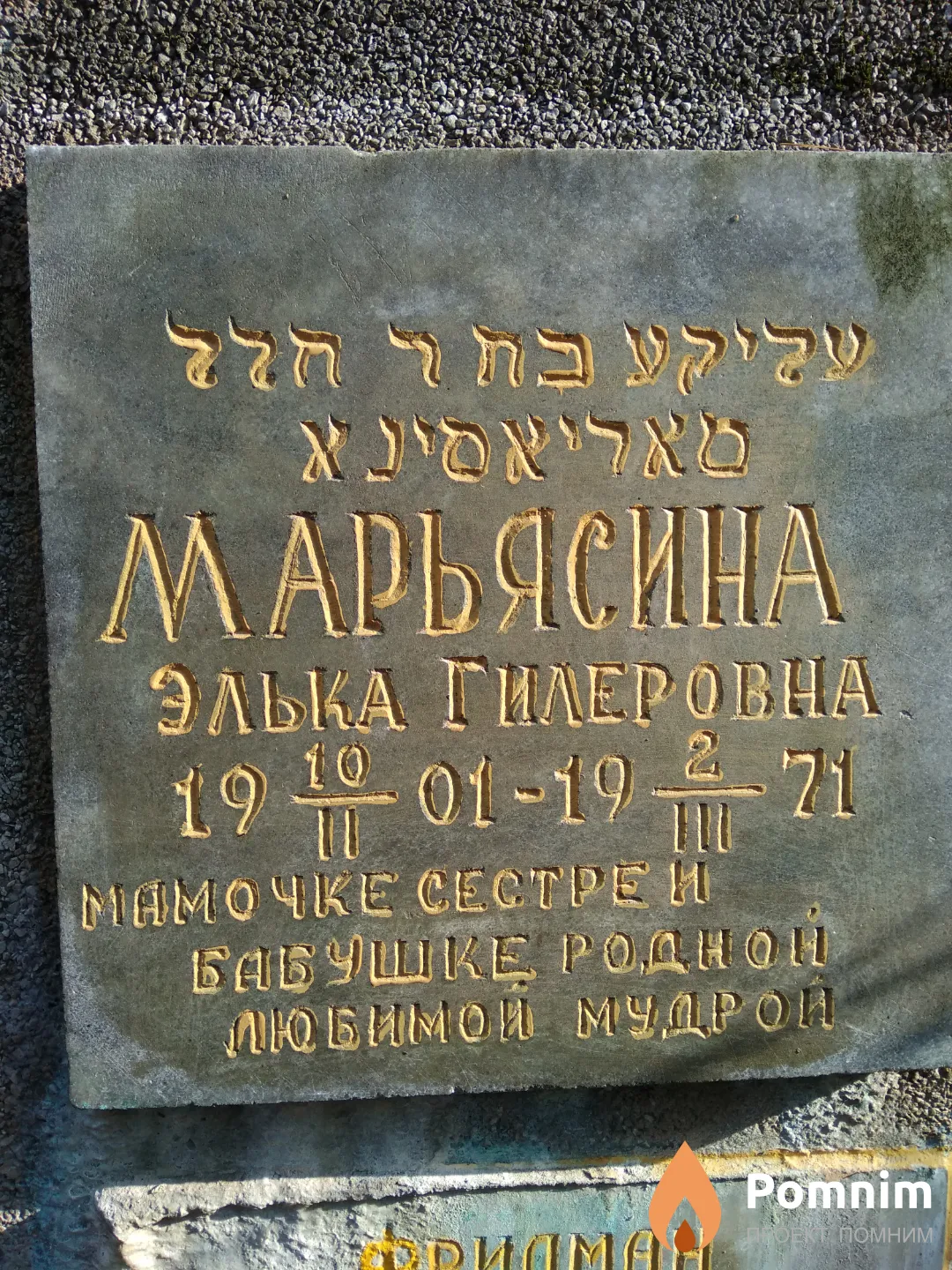 Марьясина Элька Гилеровна