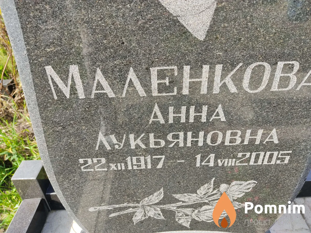 Маленкова Анна Лукьяновна