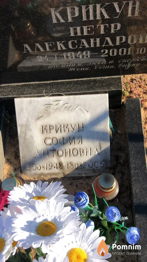 Крикун София Антоновна