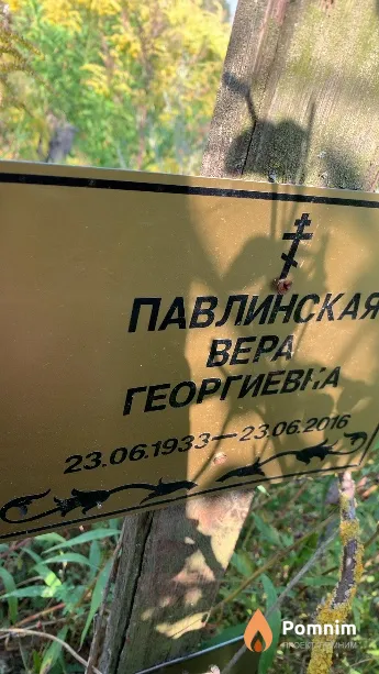 Павлинская Bepa Георгиевна