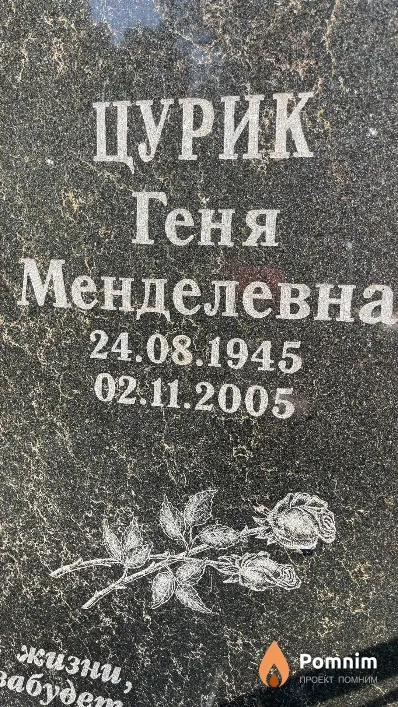 Цурик Геня Менделевна