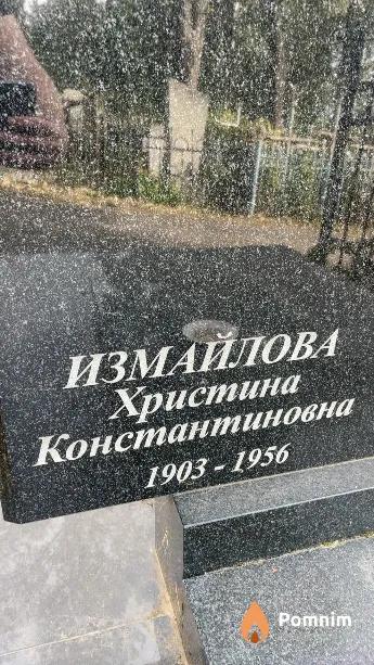 Измайлова Христина Константиновна