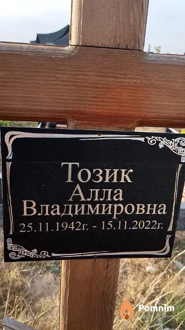 Тозик Алла Владимировна