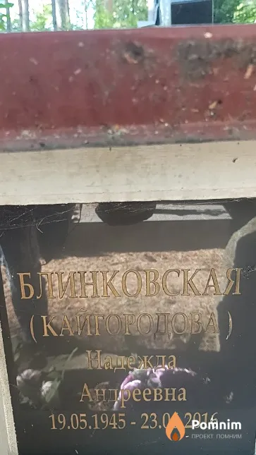 Блинковская (Кайгородова) Надежда Андреевна