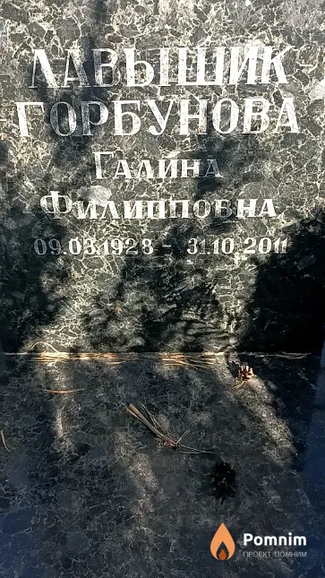Лавышик-Горбунова Галина Филлиповна