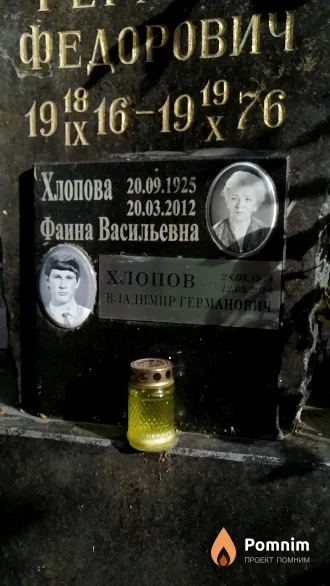 Хлопова Фаина Васильевна