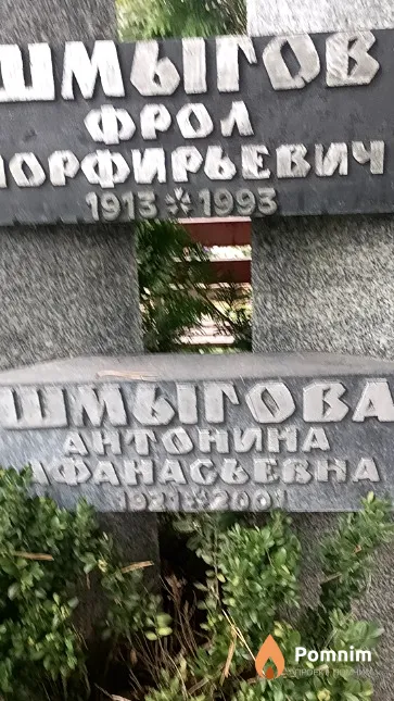 Шмыгов Антонина Афанасьевна