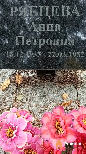 Рябцева Анна Петровна
