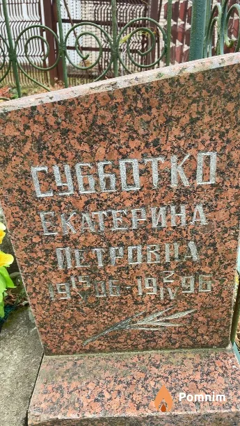 Субботко Екатерина Петровна