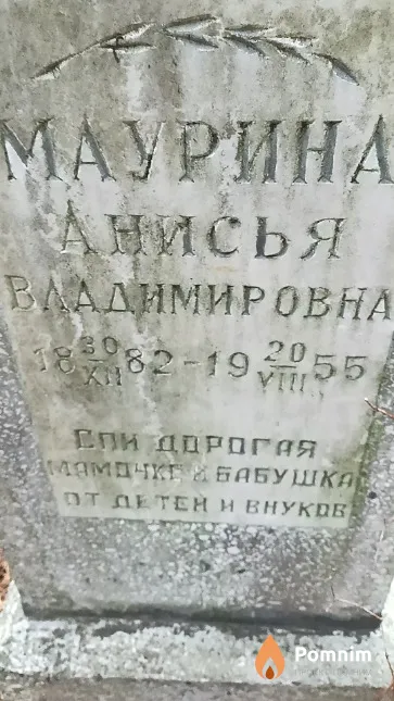 Маурина Анисья Владимировна