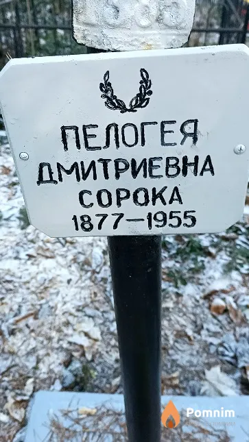 Сорока Пелогея Дмитриевна