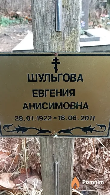 Шульгова Евгения Анисимовна