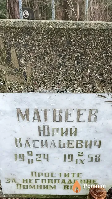 Матвеев Юрий Васильевич