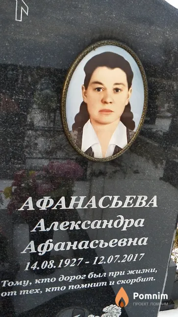 Афанасьева Александра Афанасьевна