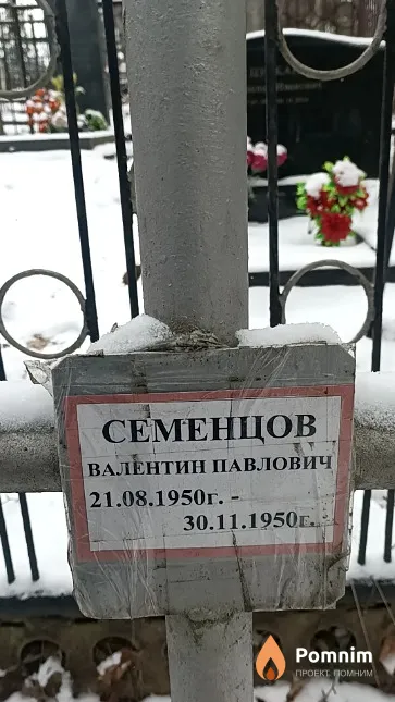 Семенцов Валентин Павлович