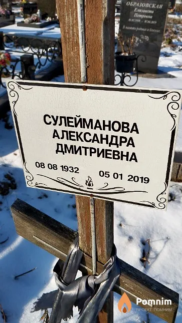 Сулейманова Александра Дмитриевна