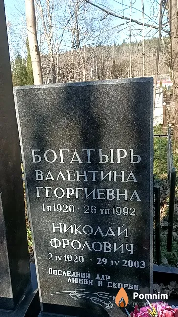 Богатырь Николай Фролович