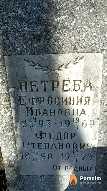 Нетреба Ефросиния Ивановна