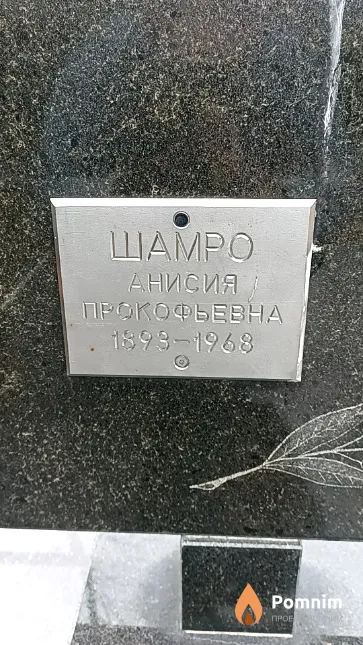 Шамро Анисия Прокофьевна