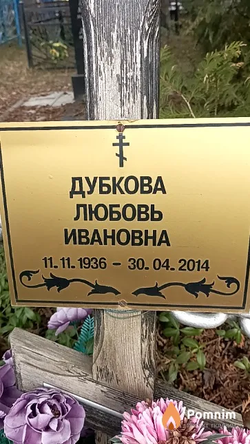 Дубкова Любовь Ивановна