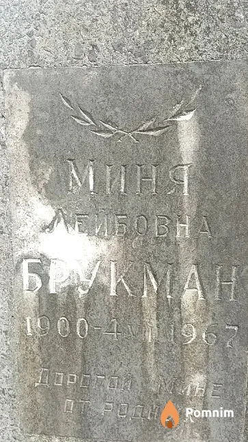 Брукман Миня Лейбовна