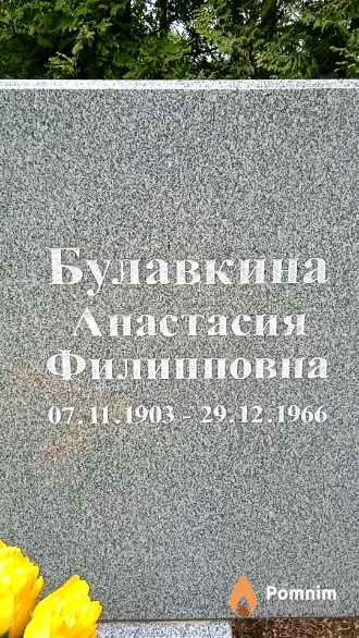 Булавкина Анастасия Филипповна
