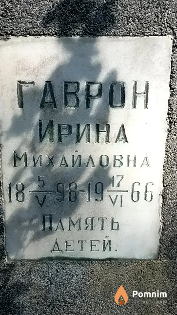 Гаврон Ирина Михайловна