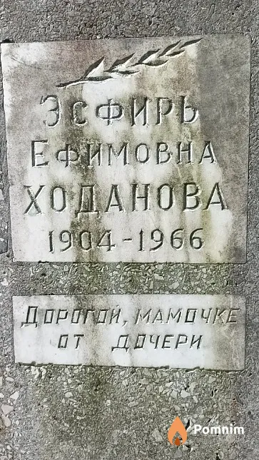 Ходанова Эсфирь Ефимовна