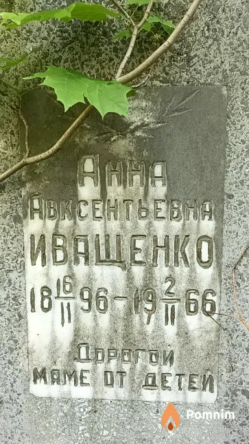 Иващенко Анна Авксентьевна