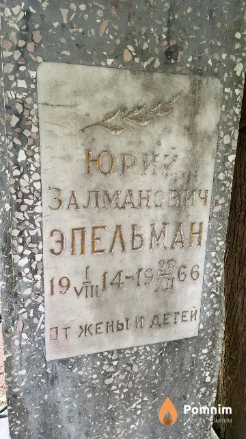 Эпельман Юрий Залманович