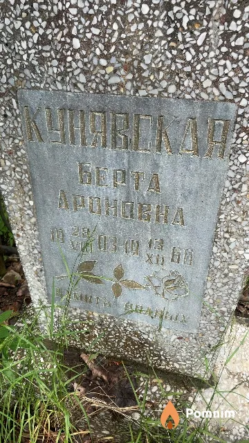 Кунявская Берта Ароновна
