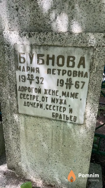 Бубнова Мария Петровна