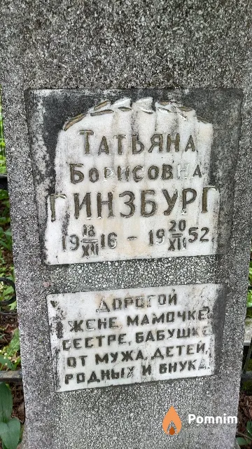 Гинзбург Татьяна Борисовна