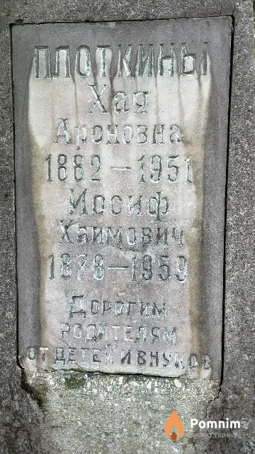 Плоткина Хая Ароновна